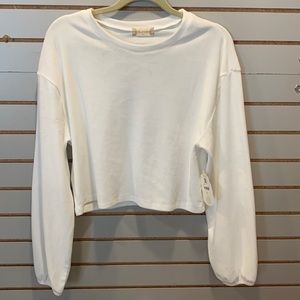 Altar’d State cream velour top. Super soft and velvety. Length is to waist.